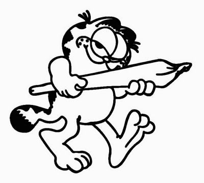 Garfield Doobie Decal