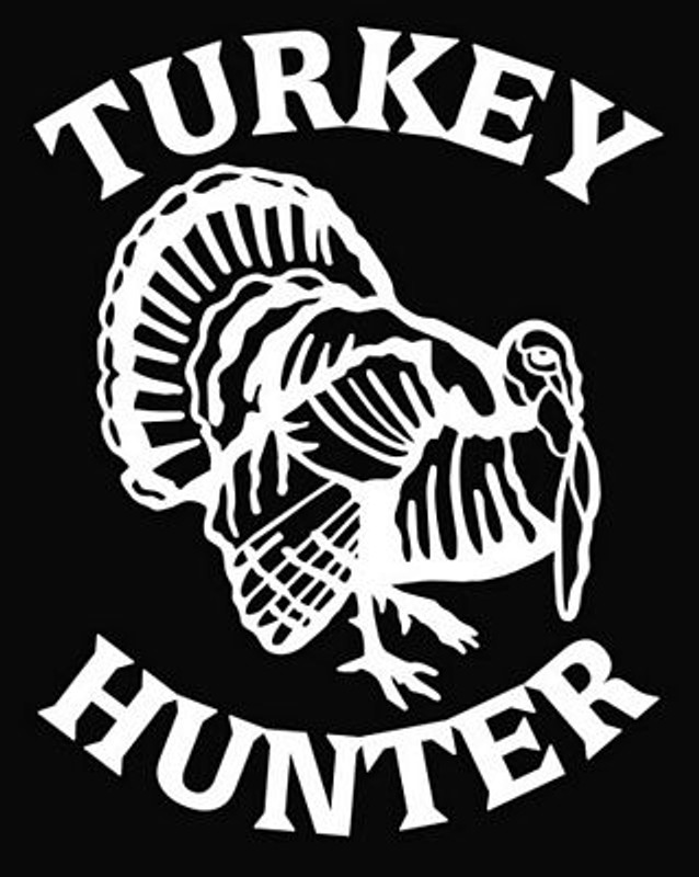 Turkey Hunter Vinyl Decal Sticker