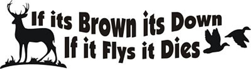 Brown Down Decal 02