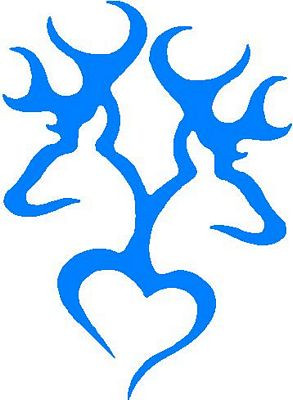 Deer Heart M&M 2 Diecut Decal M&M