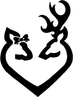 Deer Heart Personalized Sticker