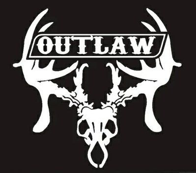 Deer Hunting Decal Sticker Outlaw Decal Sticker