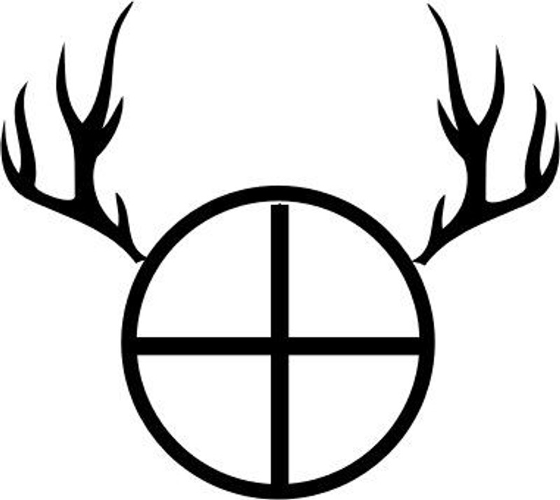 Deer in Crosshair Decal 1608