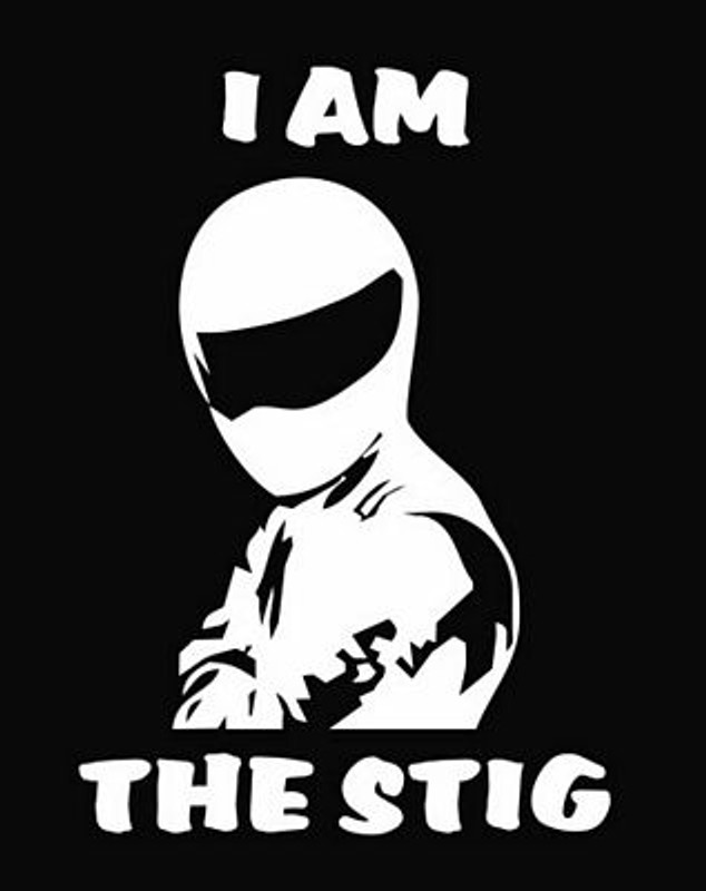 The Stig Die Cut Vinyl Decal Sticker