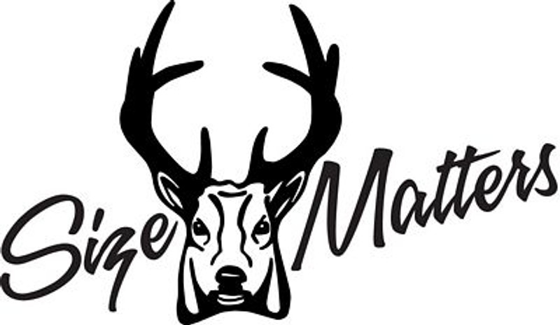 size matters hunting decal 2