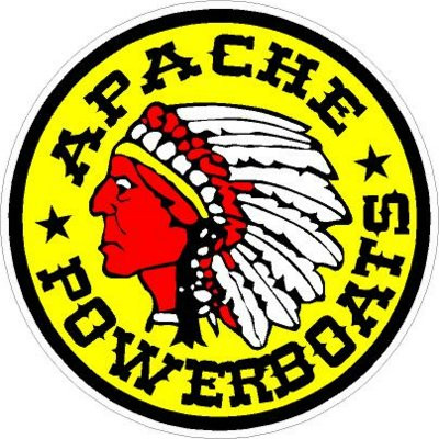 Apache Powerboats Decal Sticker LEFT