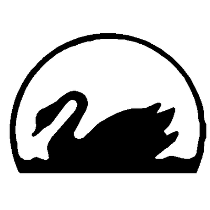 Swan vinyl decal 01g