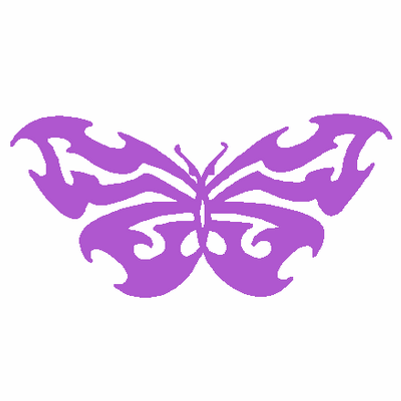Tribal Butterfly Car Decal 921