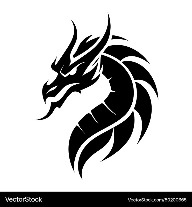 dragon die cut decal