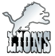 NFL Detroit Lions Silver Auto Emblem