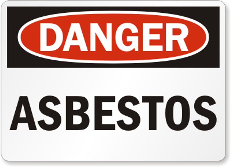 Asbestos Danger Sign