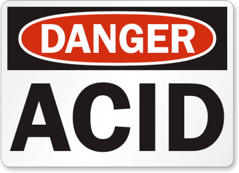 Acid Danger Sign