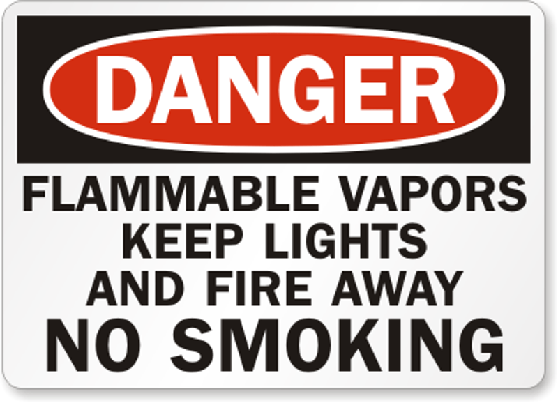 No Smoking Danger Sign 2