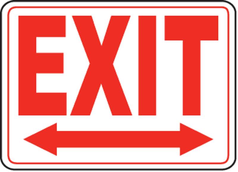 Exit Entrance Sign 13