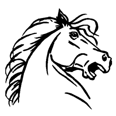 Horse auto decal 926b