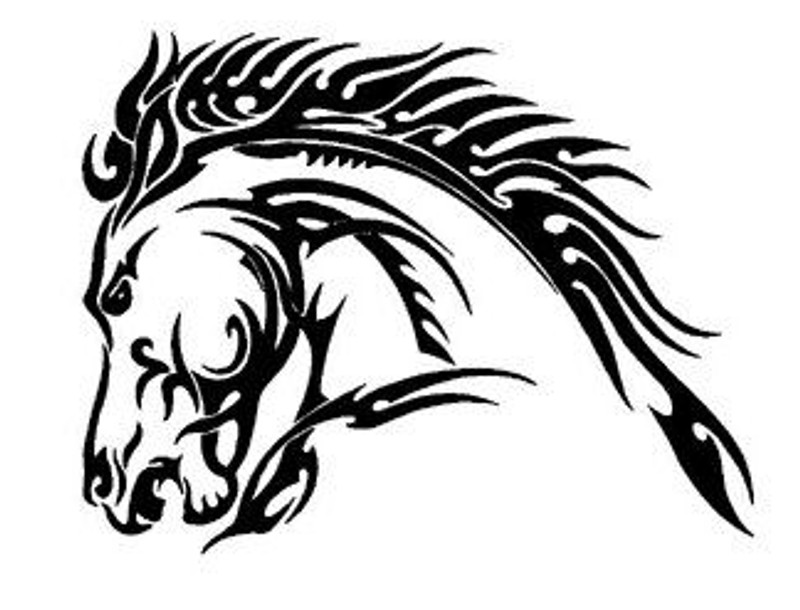 Tribal Horse Decal 2