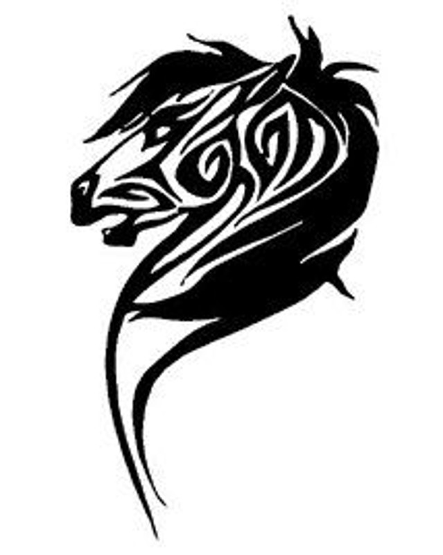Tribal Horse Decal 4