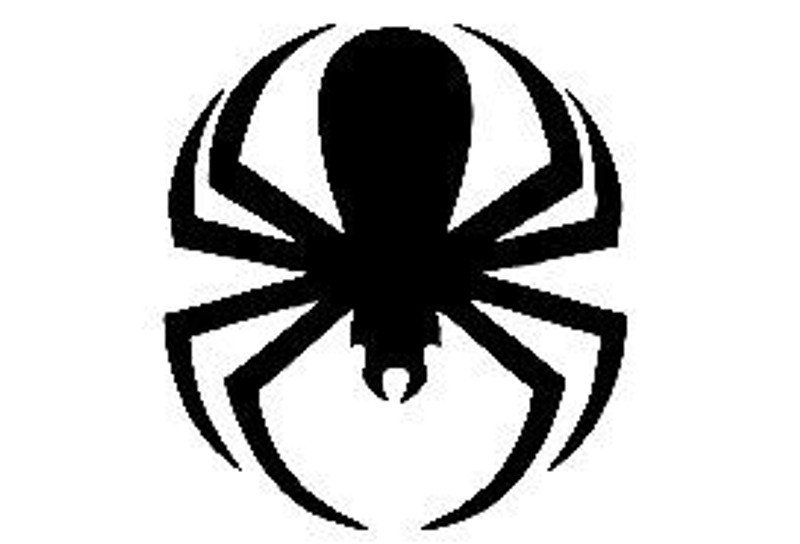 tribal spider circle decal