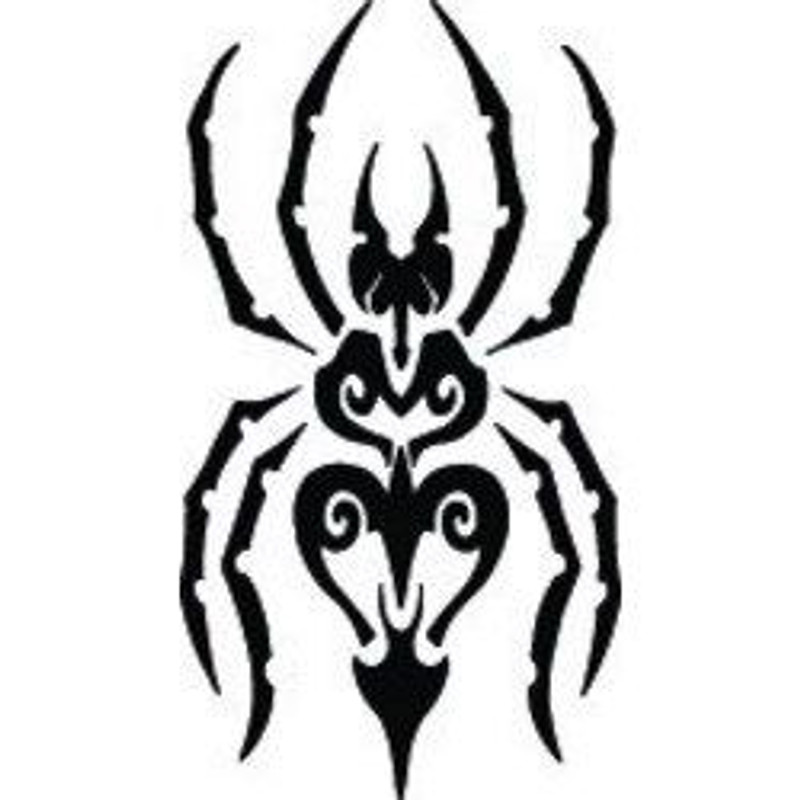 Tribal Spider Diecut Decal