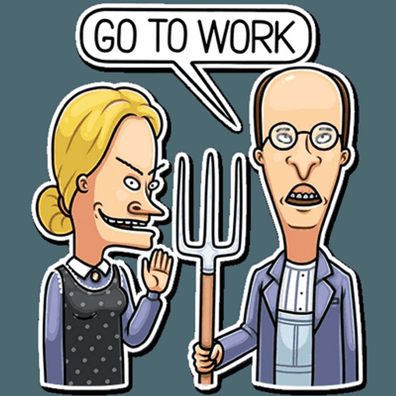 beavis and butthead mtv funny cartoon sticker 9