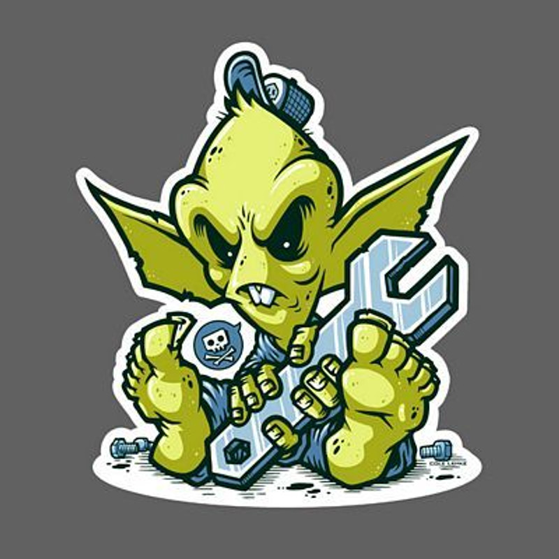 Gremlin Sticker ZOMBIE STICKER