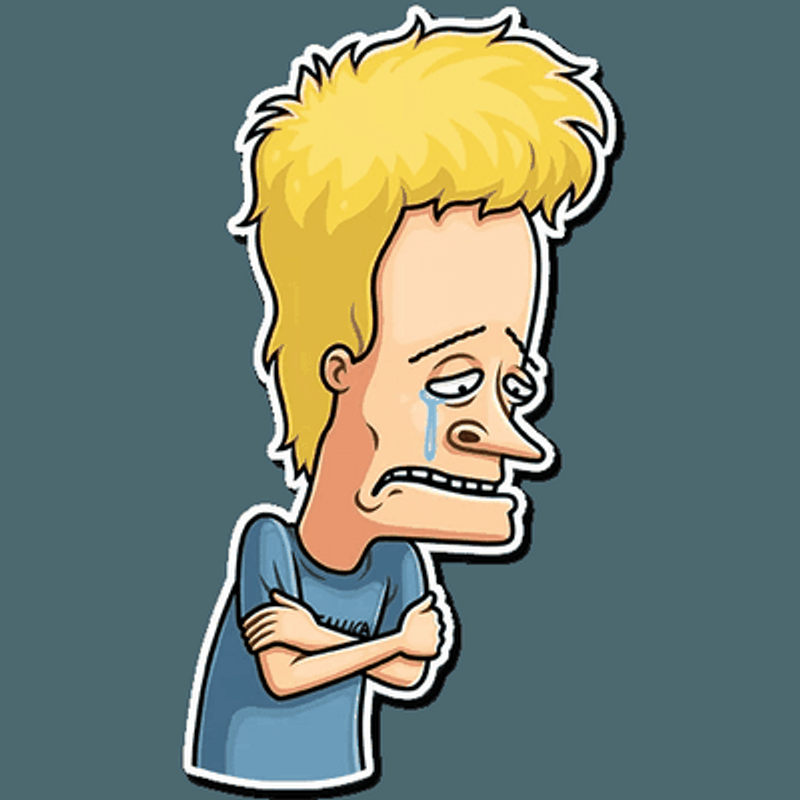 beavis and butthead mtv funny cartoon sticker 17