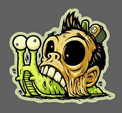 Zombie Snail Sticker