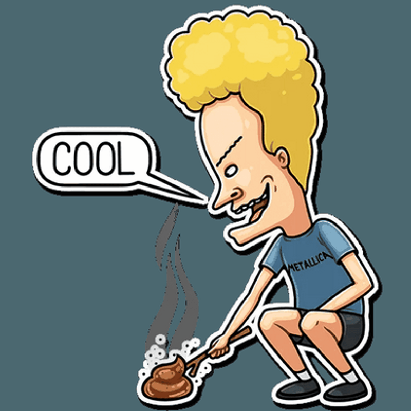 beavis and butthead mtv funny cartoon sticker 18