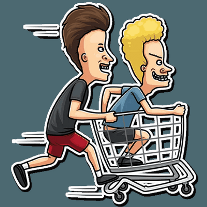 beavis and butthead mtv funny cartoon sticker 26