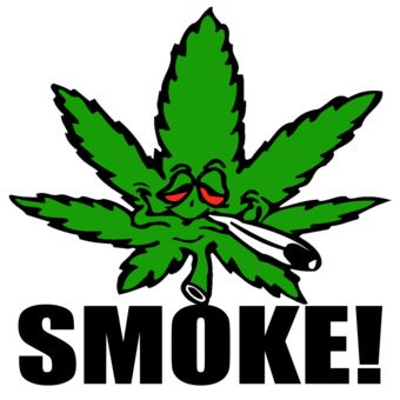 smoke da weed FUNNY CAR STICKER
