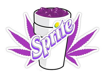 sprite dope codeine weed sticker