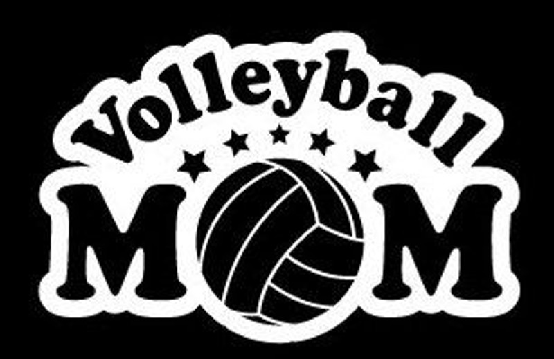 Volleyball MOM Window or Wall Sticker 6
