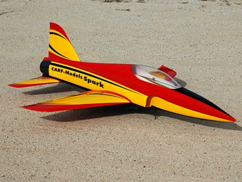 Model RC Spar Red Black and Yellow RC Model Sticker