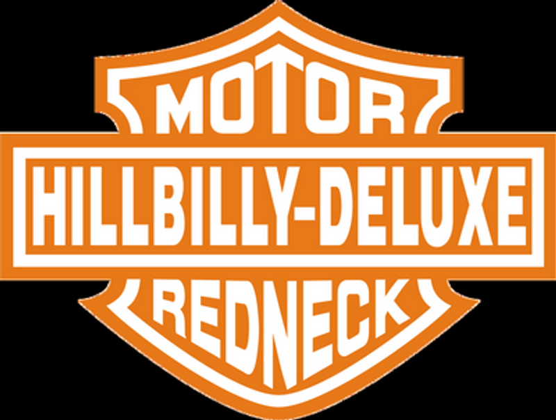 hillbilly deluxe redneck sticker