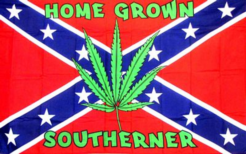 home grown southerner rebel flag sticker