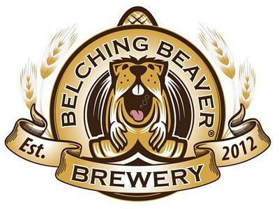 BELCHING BEAVER BREWERY LOGO STICKER