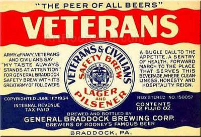 Veterans Safety Brew Lager Label Sticker