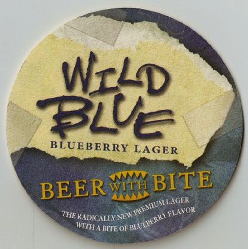 Wild Blue Bluebarry Lager Coaster Sticker