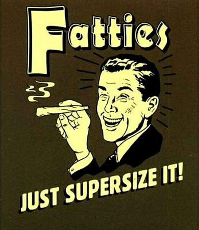Fatties Vinyl Decal Funny Sticker