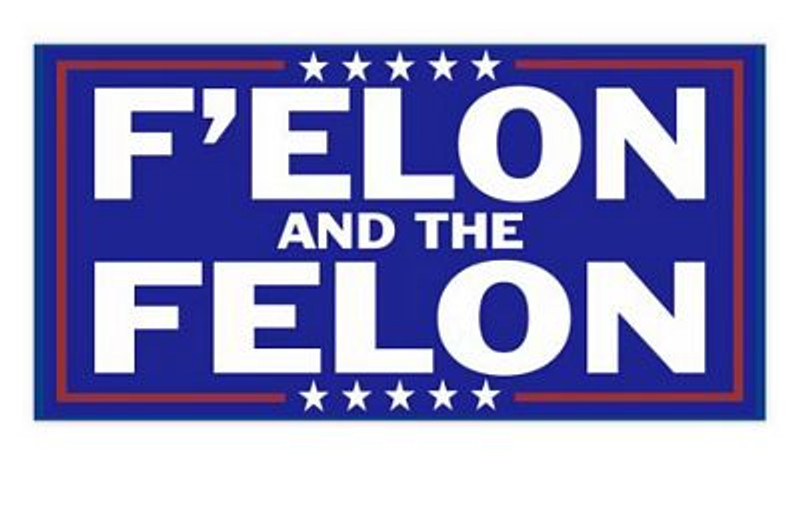 FUCK ELON AND THE FELON PATRIOTIC STICKER