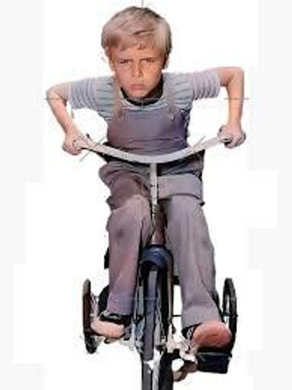 dennis the menace on trike Sticker