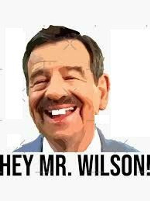 Hey Mr Wilson Sticker 2
