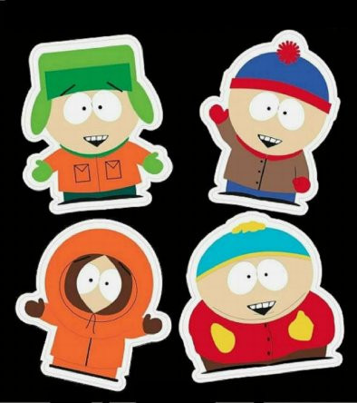 South Park Sticker 4 piece Set