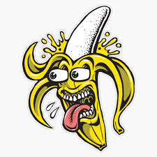 Crazy Banana Sticker