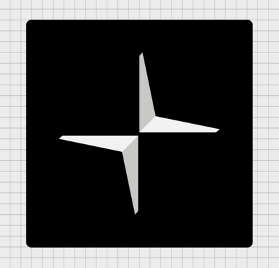 Polestar Car Logo Sticker