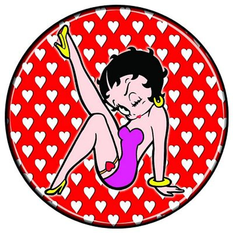 betty boop color circle with hearts