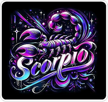 Scorpio Color Zodiac Sticker