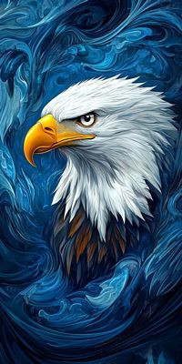 EAGLE BIRD AI ART STICKER 02