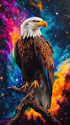 EAGLE BIRD AI ART STICKER 04