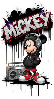 MICKEY CARTOON AI ART STICKERS 02